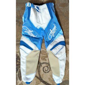 THOR MX Youth Girl's PHASE S8G PANTS Size 20 Blue White Black # 29030529 NEW